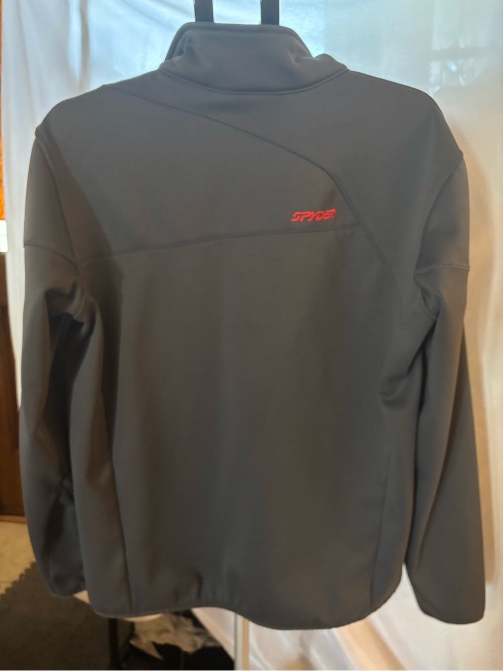 Spyder Black Performance Jacket with Red Accents - Picture 2 of 7